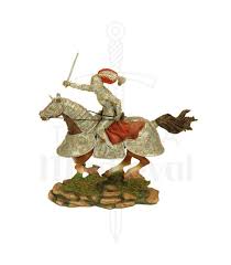 John (hospitallers) on a bay horse. Figure Medieval Knight On Horseback Miniature Warriors Thumbnails