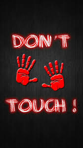 dont touch my phone red hands dont
