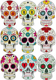 Mexican Sugar Skull Wall Stickers Uk