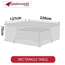 Rectangle Patio Table Cover 220cm L X