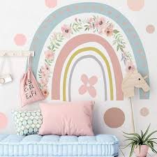 Rainbow Decor Decals Girls Room Decor