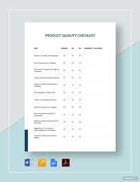 54 sample quality checklists in pdf