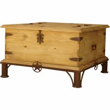 Rustic Square Trunk Coffee Table Pine