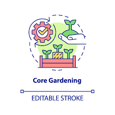Core Gardening Concept Icon Raised Bed