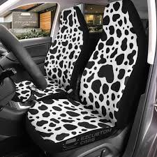 Dairy Cow Skin Car Seat Covers Custom
