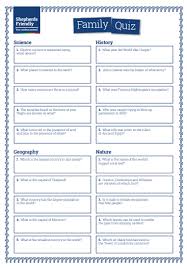 Free printable trivia questions are great to use as a fun party game. Family Quiz For All Ages Printable Shepherds Friendly