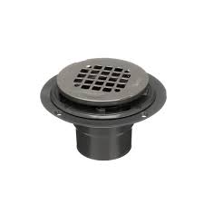 Oatey Round Gray Pvc Shower Drain With