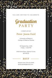Grad Invite Templates Free Simple Graduation Invitation Template