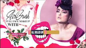 full face airbrush makeup