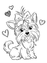 Download or print this amazing coloring page: Nice Coloring Page Bow Bow Love On Kids N Fun In 2021 Animal Coloring Pages Dog Coloring Page Cool Coloring Pages