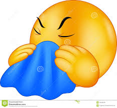 Image result for cartoon sad getting a cold cough