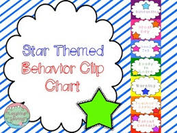 Star Themed Behavior Clip Chart