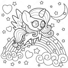 Go to object make and expand. Cute Little Unicorn For Make Coloring Book Black Line And White Outlined For Coloring Page Vector Illustration Premium Vector In Adobe Illustrator Ai Ai Format Encapsulated Postscript Eps Eps Format