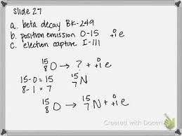 Nuclear Equations For Beta Decay