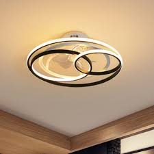 Round Led Ceiling Fan Light Simplicity