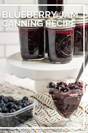 blueberry jam canning recipe