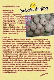 Dari resepi yang senang dibuat sehingga lah yang rumit untuk dibuat, cari sahaja pasti ada. Bebola Daging Cooking Recipes Malay Food Recipe Cards