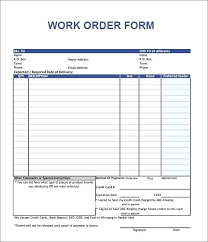 Work Order Template Excel Job Form Templates Pdf Loan