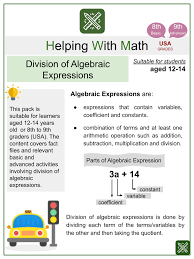 Division Of Algebraic Expressions