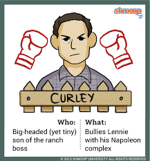 Curley's primary character trait is insecurity. Curley In Of Mice And Men Shmoop