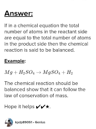 Balance A Chemical Equation