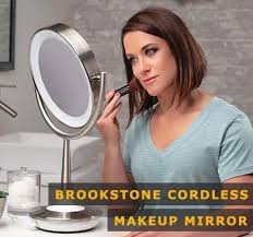 brookstone cordless makeup mirror