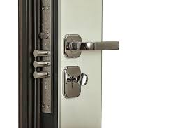 Photo Closeup Metal Handle Armor Door