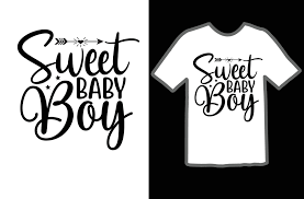 sweet baby boy svg t shirt design