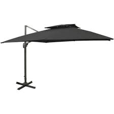 Hommoo Cantilever Umbrella With Double