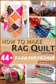 How To Make Rag Quilt Patterns 44 Free Tutorials With