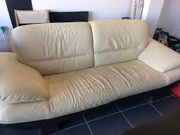leather of a roche bobois sofa