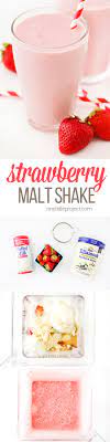 strawberry malt shake recipe one