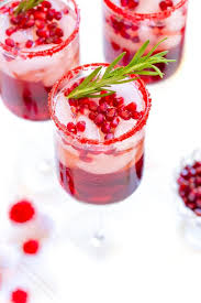 To finish off the selection we've got dessert, naturally. Sparkling Pomegranate Rum Cocktails Festive Holiday Drinks