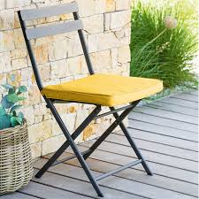 Chair Pad With Velcro Korai Mustard