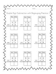 Most problems require regrouping (borrowing). Double Digit Subtraction With Regrouping By Happy To Be In K 3 Tpt