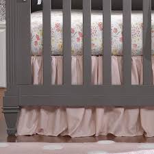 light pink linen crib skirt baby crib