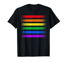Amazon Com Lgbt Flag Rainbow Shirt Lgbt Pride Awareness T