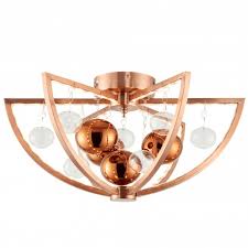 Muni Copper Ceiling Lamp Contemporary