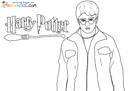 Coloriage Harry Potter à imprimer sur Raskrasil.com