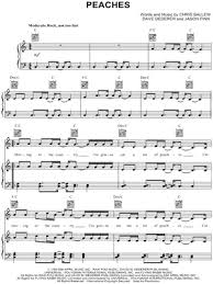 Peaches is a song by american alternative rock band the presidents of the united states of america. The Presidents Of The United States Of America Peaches Sheet Music In C Major Download Print Sku Mn0075192