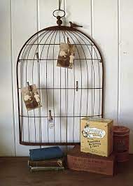 Large Wrought Iron Bird Cage Silhouette