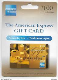 american express u s a gift card