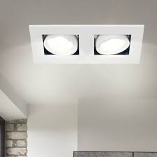 The parts of a recessed light. Recessed Ceiling Light In White Length 18 5 Cm Galilei Meinelampe
