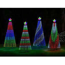 led animated outdoor lightshow tree