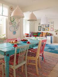 Colorful Painted Dining Table