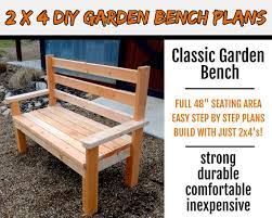 Classic Garden Park Bench Plans