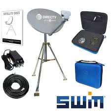 Directv Swim Hdtv Satellite Dish Tripod Kit For Rv Mobile Portable