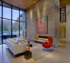 Chic Linear Fireplace Ideas Modern