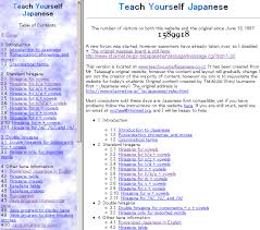 Teach Yourself Japanese Nihongo E Portal For Learning