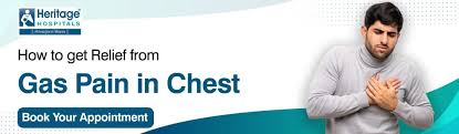 how to relieve gas pain in chest